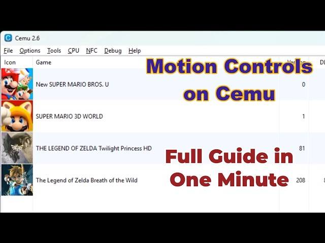 Motion Controls on Cemu Emulator Full Guide in One Minute