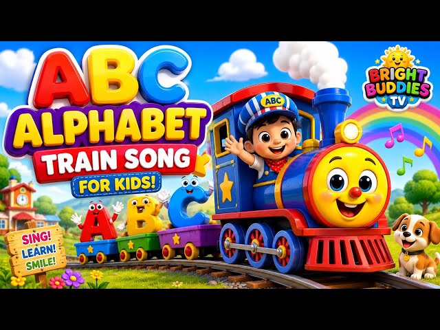 ABC Alphabet Train Song 🚂 | Learn ABC with Fun Nursery Rhymes | Kids Songs & Preschool Learning