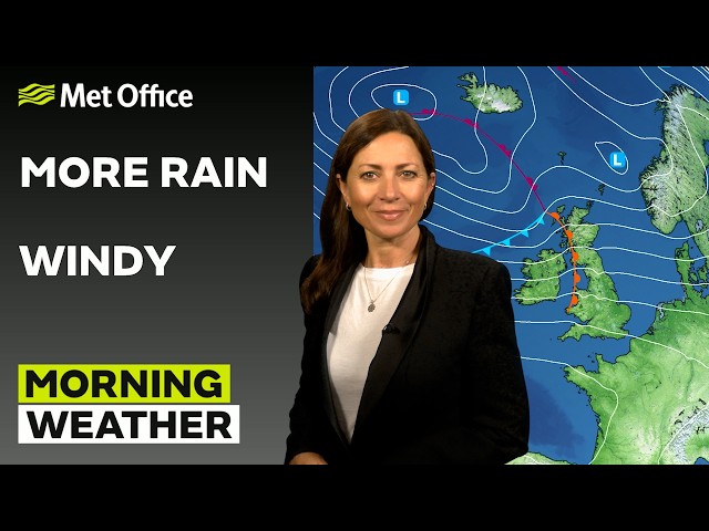 18/09/2026 - More rain and wind - Morning Weather Forecast UK - Met Office Weather