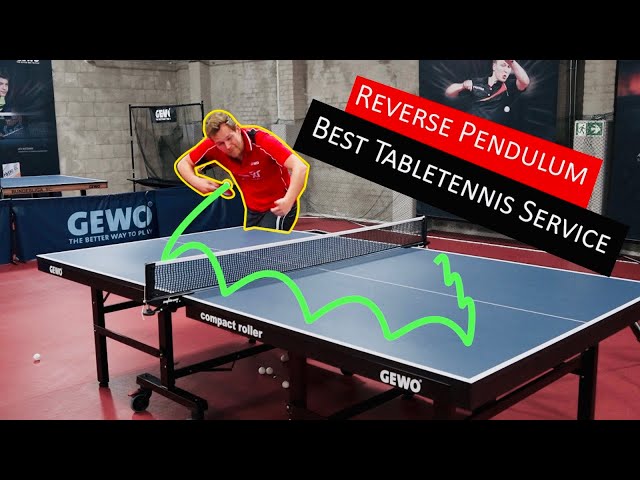Most dangerous table tennis serve in the world!? Reverse Pendulum | Second Phase | XOLAY