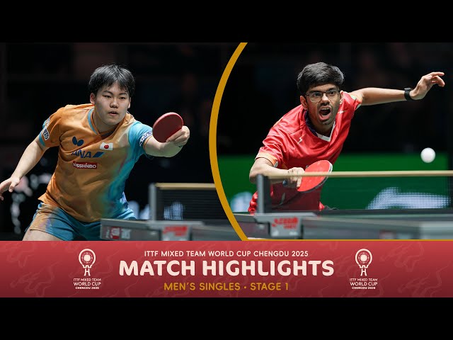 Sora Matsushima vs Manav Thakkar | ITTF Mixed Team World Cup 2025 (Stage 1)