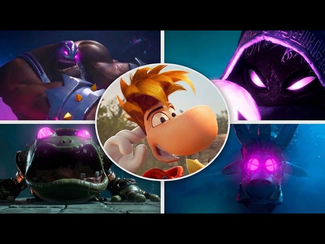 Rayman Legends Retold - All Bosses (cutscenes)