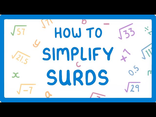 GCSE Maths - What on Earth are Surds??? And How do You Simplify Them? (Part 1/3) (2026/27 exams)