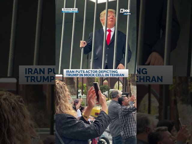 Viral: Iran Puts Trump-Portraying Actor in Mock Prison Cell in Tehran