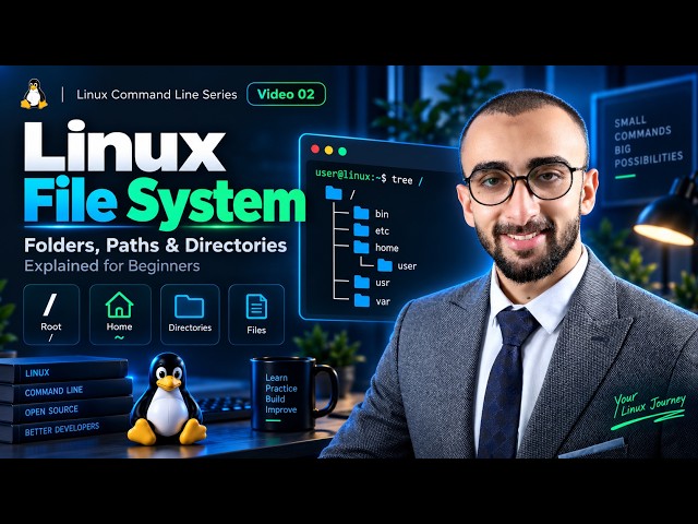 02-Linux File System Explained for Beginners | Important Directories & Paths [ Arabic ]