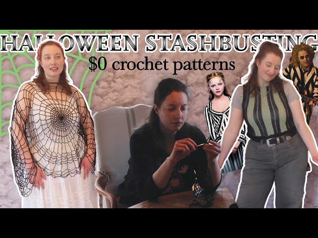 I found my favorite FREE YouTube tutorials for some Halloween crochet projects! | early fall vlog