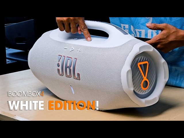 JBL Boombox 4 White Edition – Beautiful, Loud, Bold, Stunning!