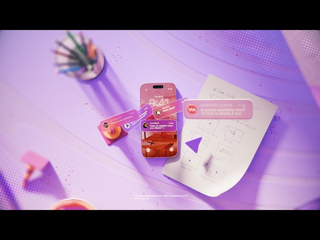 Launch Video for SaaSWAVE - 2D/3D Motion Design Course