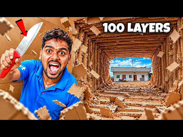 I Escaped 1,000 Layers of CARDBOARD!