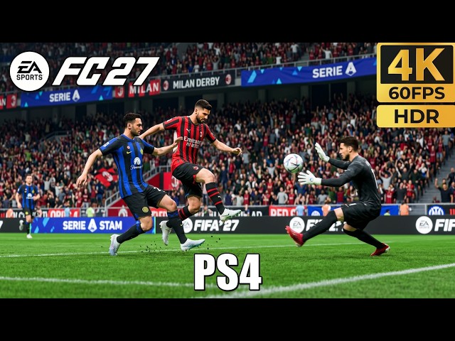 FC 27 Gameplay AC Milan vs Inter Milan - Intense Milan Derby | PS4 4K HDR
