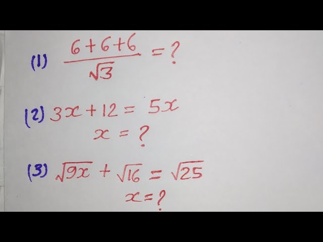 Nice Algebra math Problem & Root Math #maths #shorts