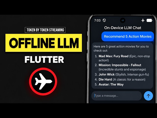 Run Local LLMs in Flutter — 100% Offline