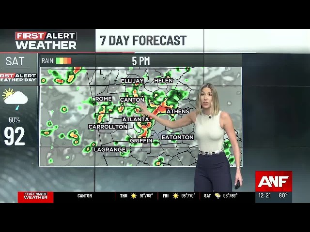 First Alert Forecast: Widespread storms return Saturday afternoon