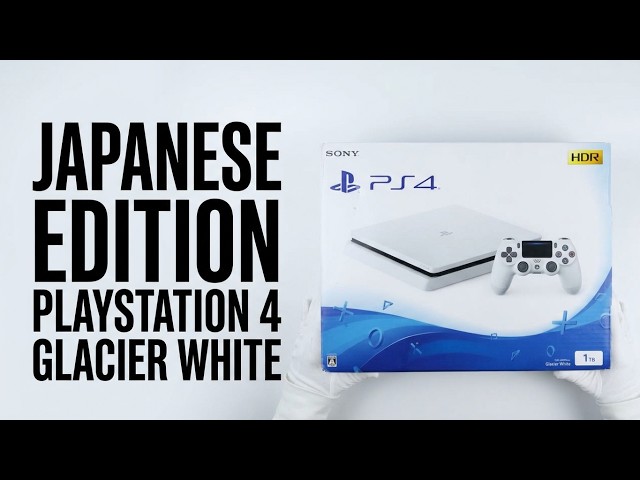 Japanese Edition PlayStation 4 Glacier White | Unboxing