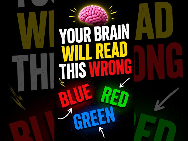 The Stroop Effect: Your Brain Can Trick You 🧠😵