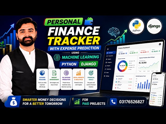 Personal Finance Tracker with Expense Prediction Using AI | Python & Machine Learning