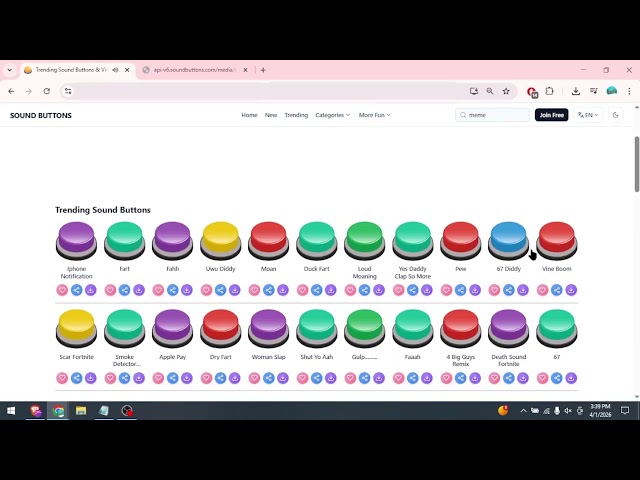 SoundButtonsMax.com | The Home of Internet Culture Sounds
