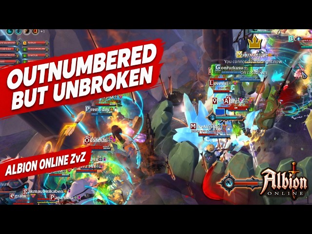 Caller POV: Outnumbered but Unbroken │ Albion Online ZvZ
