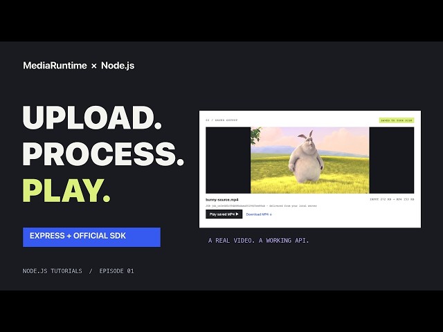 Build a Video Processing API with Node.js, Express & MediaRuntime