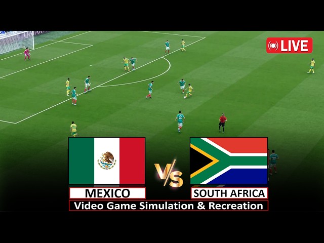 🔴Live : Mexico vs South Africa I  Full Match Live Streaming Today I Pes 21 Simulation