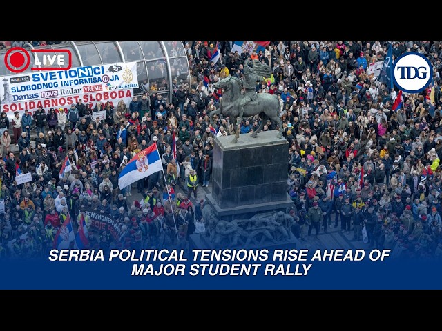 Serbia Student Protest LIVE | Major Election Rally In Belgrade | Political Protests