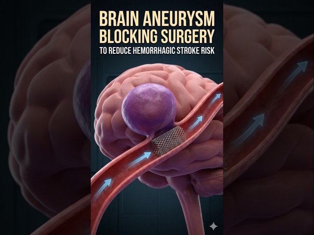 Brain Aneurysm Blocking Surgery 3D Animation | Brain Aneurysm Stent Can Prevent hemorrhagic strock