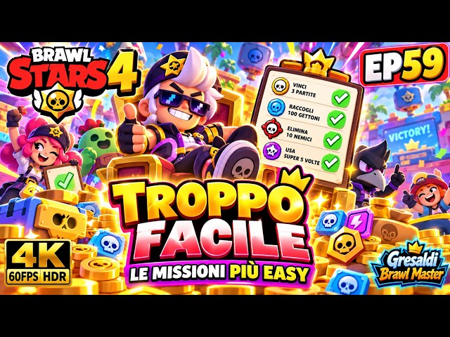 THE EASIEST MISSIONS EVER?! 😂 TOO EASY! | Brawl Stars 4 EP59 [4K 60FPS HDR]