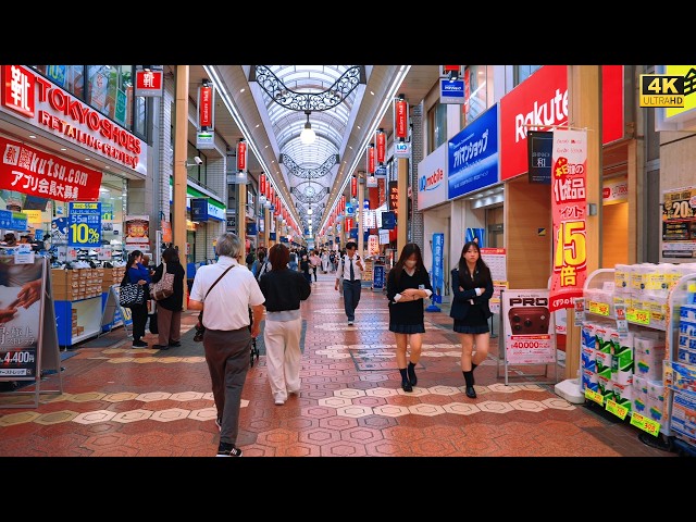 4K HDR Hidden Tokyo 🇯🇵 Friday Walk in Shin-Koiwa | Old Downtown & Local Life (No Talking)