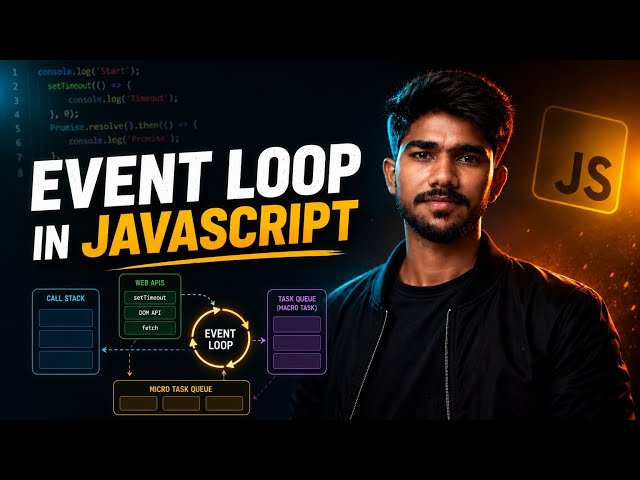 JavaScript Event Loop 🔥 Explained from Scratch | Call Stack, Web APIs | JavaSctipt Internals