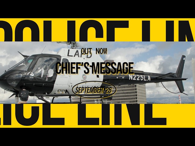 Chief's Message - September 2026