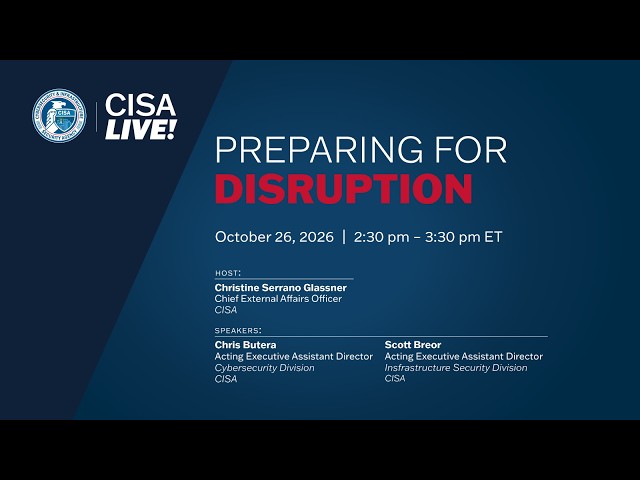 Preparing for Disruption