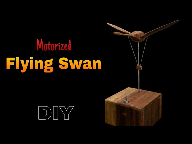 I Built a Mechanical Flying Swan  🦢 | Kinetic Art Automata | DIY Automaton