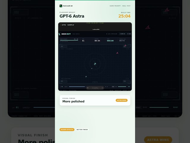 GPT-6 Astra vs GPT-5.6 Sol Coding Test — Cheaper Model Wins?  #gpt6 #shorts