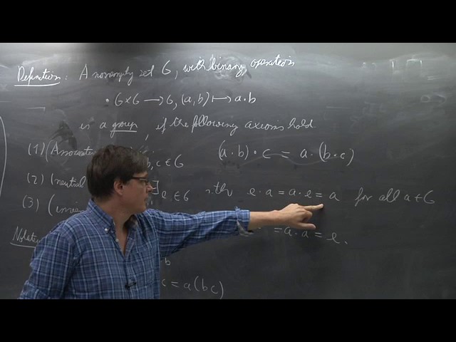 Abstract Algebra - Lothar Göttsche - Lecture 01