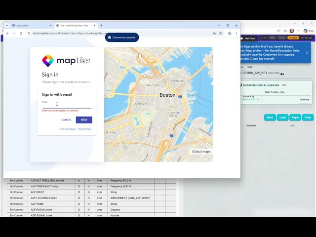 SimFlyMinimums Tutorial - Setup Page
