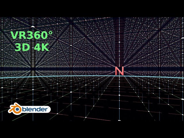 [VR360° 3D 4K] Grid Scene #1 for Evaluation