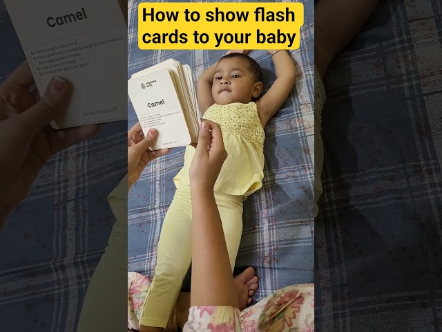 how to show flash cards to your baby #flashcards #parenting #baby
