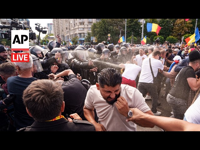 LIVE: Farmers protest in Romania