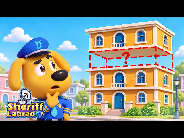 The Missing Floor | Good Manners for Kids | Detective Cartoon | Sheriff Labrador