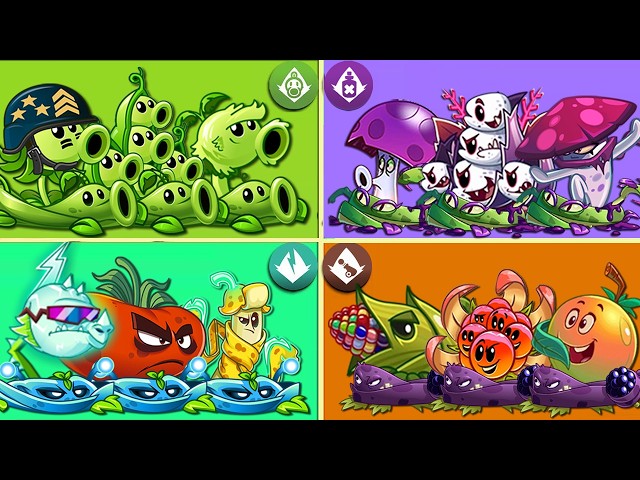 Pvz 2 Tournament 8 Team Plants VS All Zombies Battlez - Who Will WIn?
