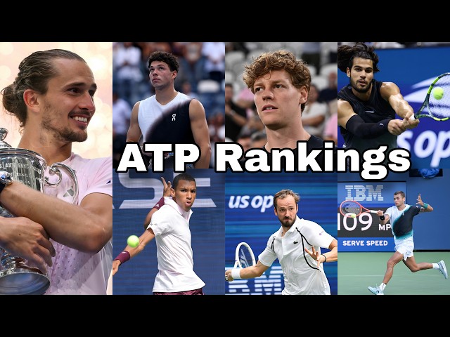 ATP Singles Men’s Rankings updated on 14th September 2026 #sportscentre #tennis #trending
