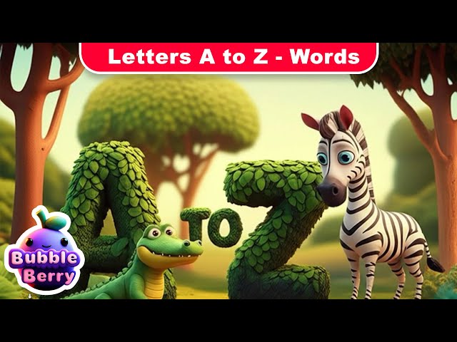 Words to Learn the Alphabet From Letters A to Z (Song)