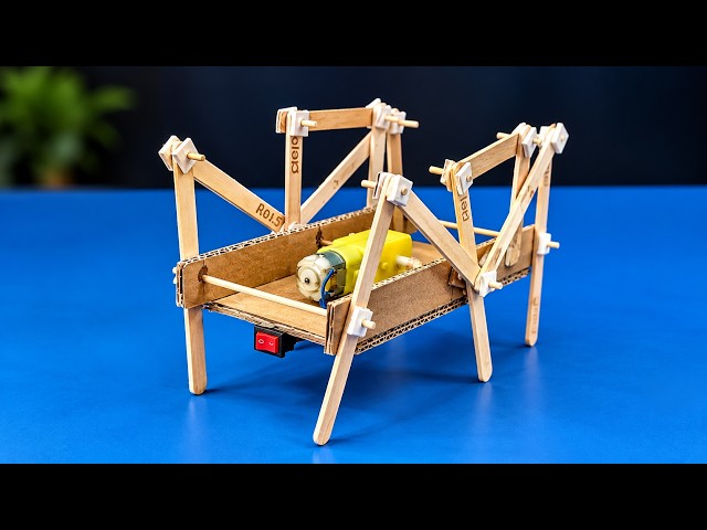 DIY Hexapod Walking Robot at Home | Easy STEM Science Project