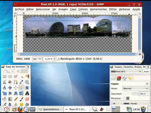 Crear imágenes panorámicas en MAX Madrid Linux y Ubuntu con Hugin Panorama Creator
