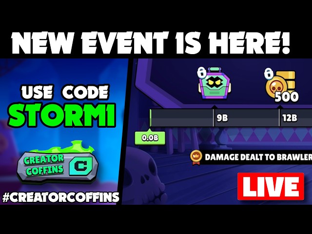 Use CODE: Stormi in #CreatorCoffins Event Day 1! Event & Prestige [183] Grind with you!