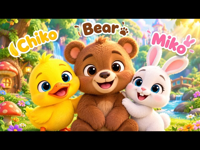 The Lost Bear Cub  Chiko & Miko's Forest Adventure  Moral Story #KidsAnimation #FriendshipStory