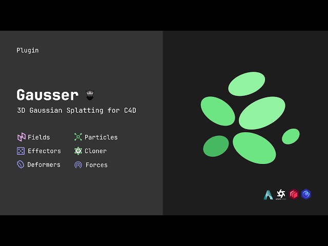 Gausser: 3D Gaussian Splatting for Cinema 4D