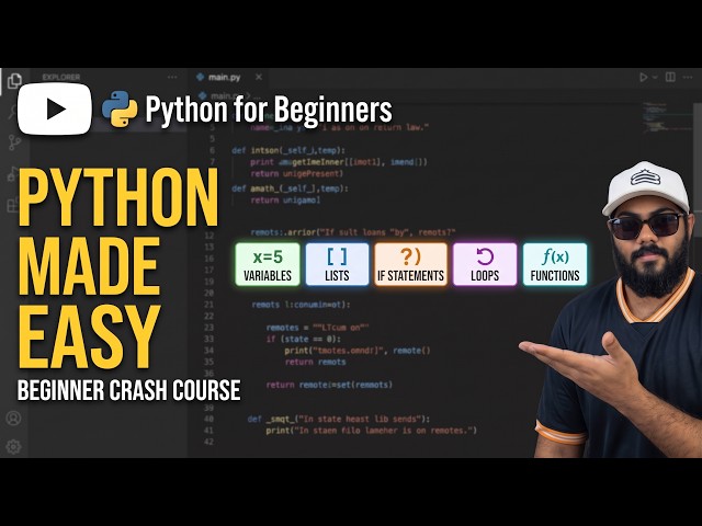 Learn Python the Easy Way: Absolute Beginner Crash Course 🐍