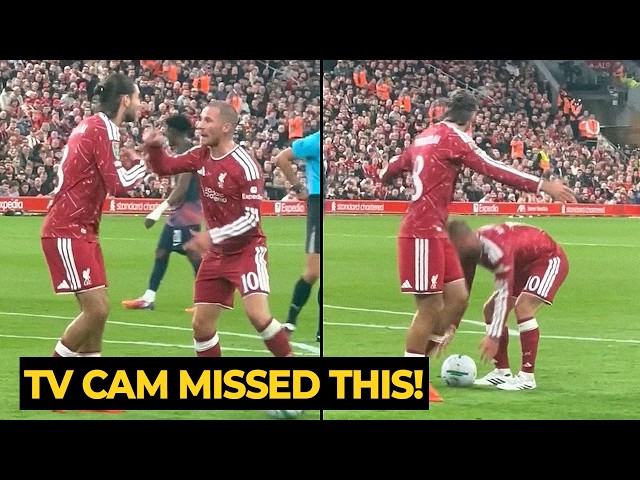Heated Moment Between Szoboszlai & Mac Allister vs Tottenham — What Happened? 🤔