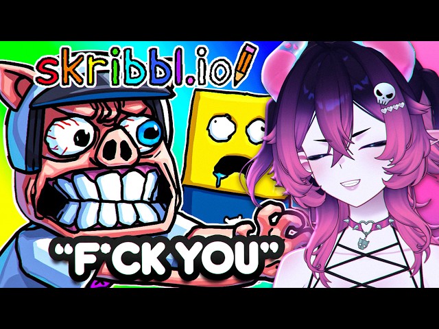 Wildcat LOSES IT Playing Skribble.io with The Vanoss Crew! | Vtuber Reacts